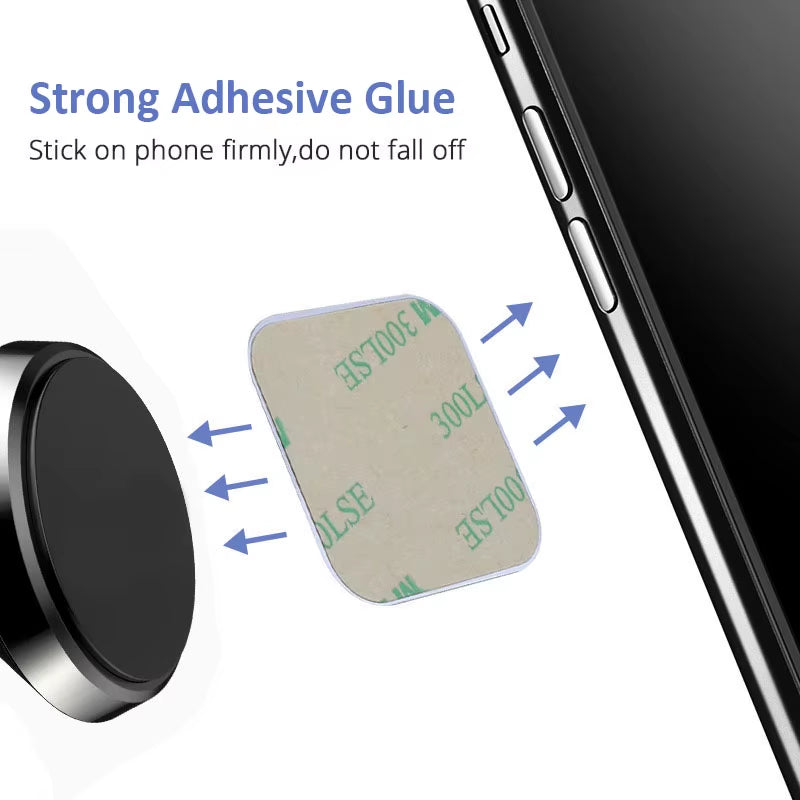 Magnetic Metal Plate for Car Phone Holder  Iron Sheet Disk Sticker Mount Mobile Phone Magnet Stand for Iphone