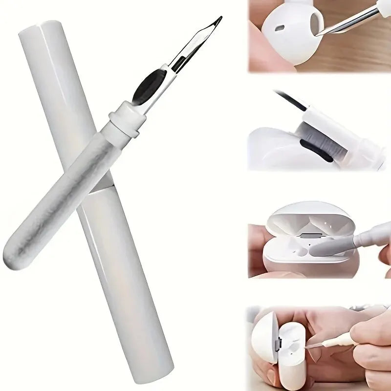 3-In-1 Small Bluetooth Earbud Cleaning Tool Multi-Function Cleaning Kit with Cleaning Pen, Wireless Headset Brush