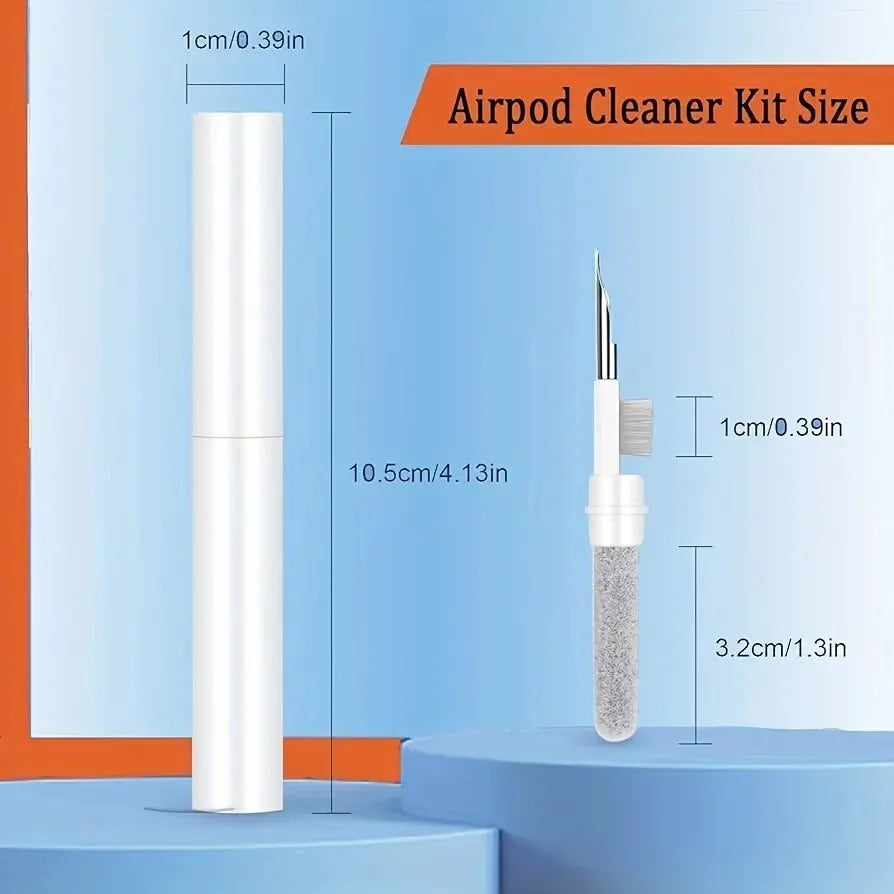 3-In-1 Small Bluetooth Earbud Cleaning Tool Multi-Function Cleaning Kit with Cleaning Pen, Wireless Headset Brush