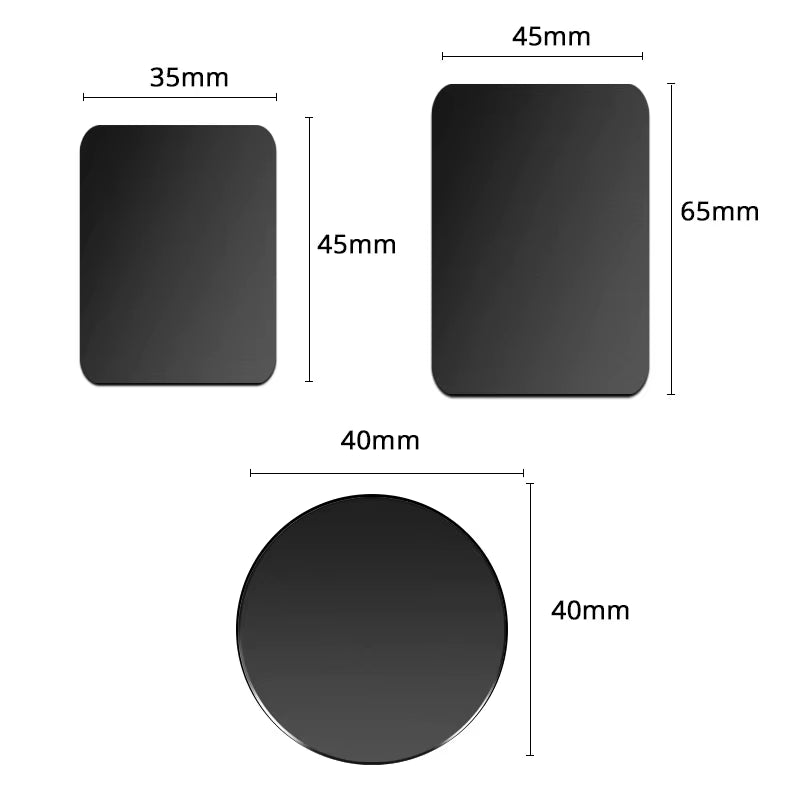 Magnetic Metal Plate for Car Phone Holder  Iron Sheet Disk Sticker Mount Mobile Phone Magnet Stand for Iphone